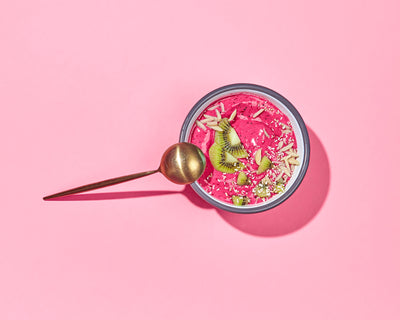 Nutty Dragon Fruit Smoothie Bowl all without banana