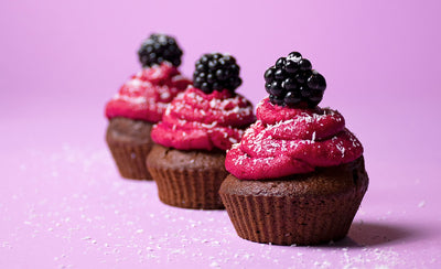 Rote Bete-Cupcakes mit Schokolade #vegan