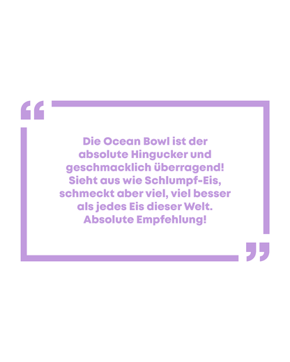 Ocean Bowl Bewertung in lila Rahmen