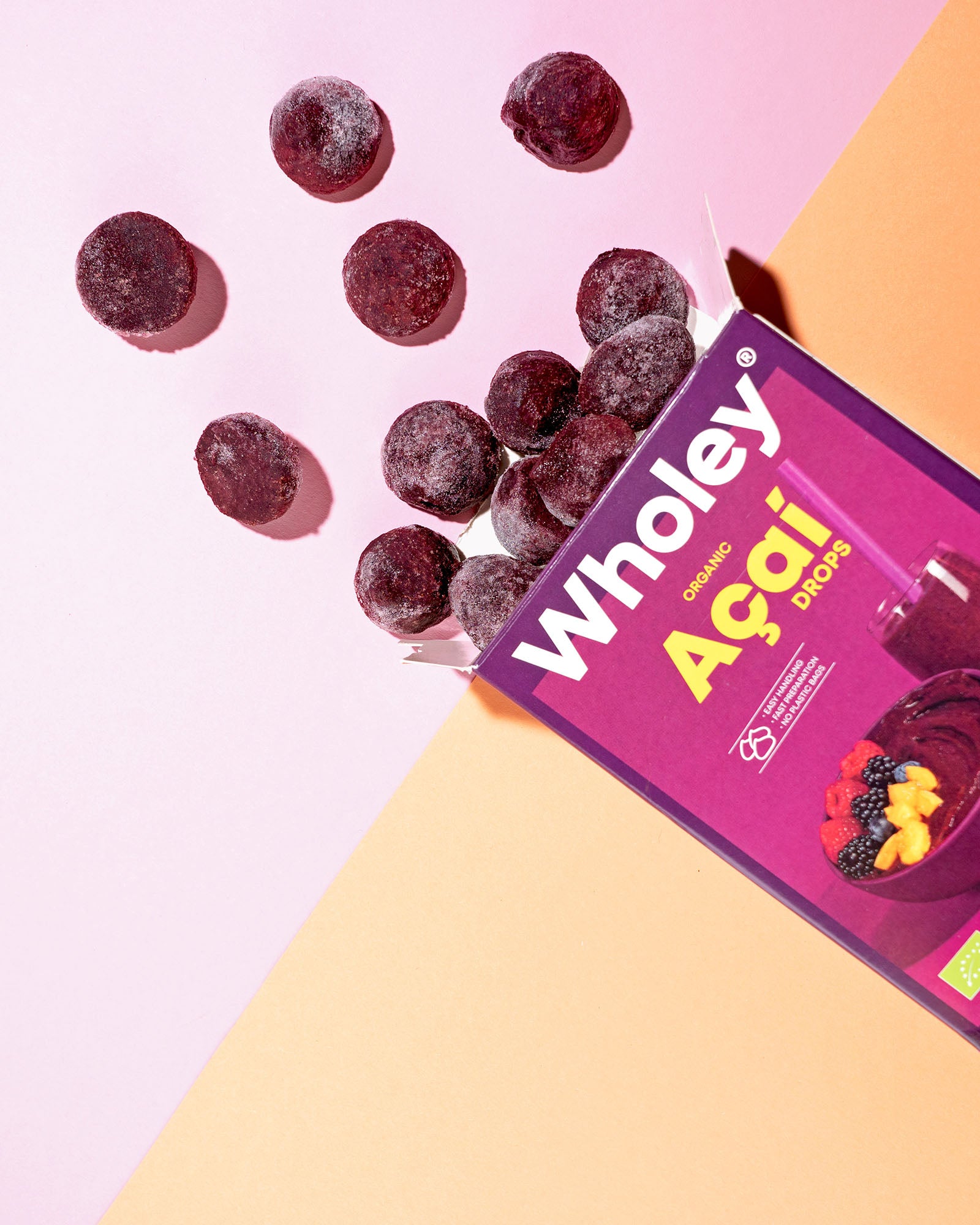 Acai Drops mit Verpackung